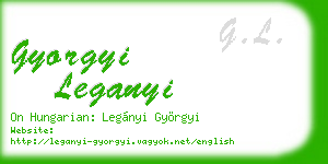 gyorgyi leganyi business card
